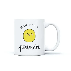 Mug Mon P&rsquo;ti Poussin, Derrière la Porte