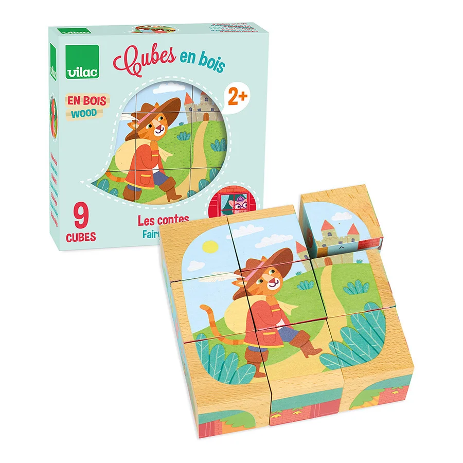 Cubes en bois Les contes, VILAC – Image 4